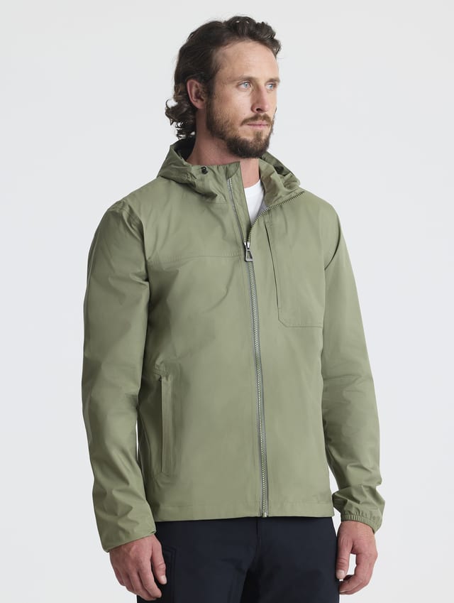 Casaca cortaviento impermeable hombre
