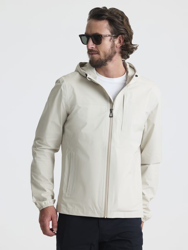 Casaca cortaviento impermeable hombre