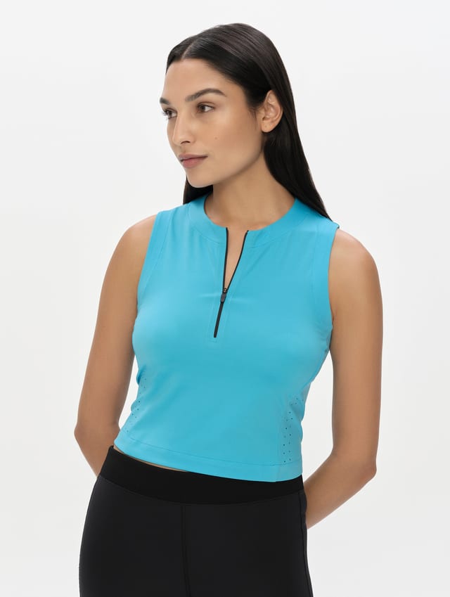 Top deportivo con protección UV mujer