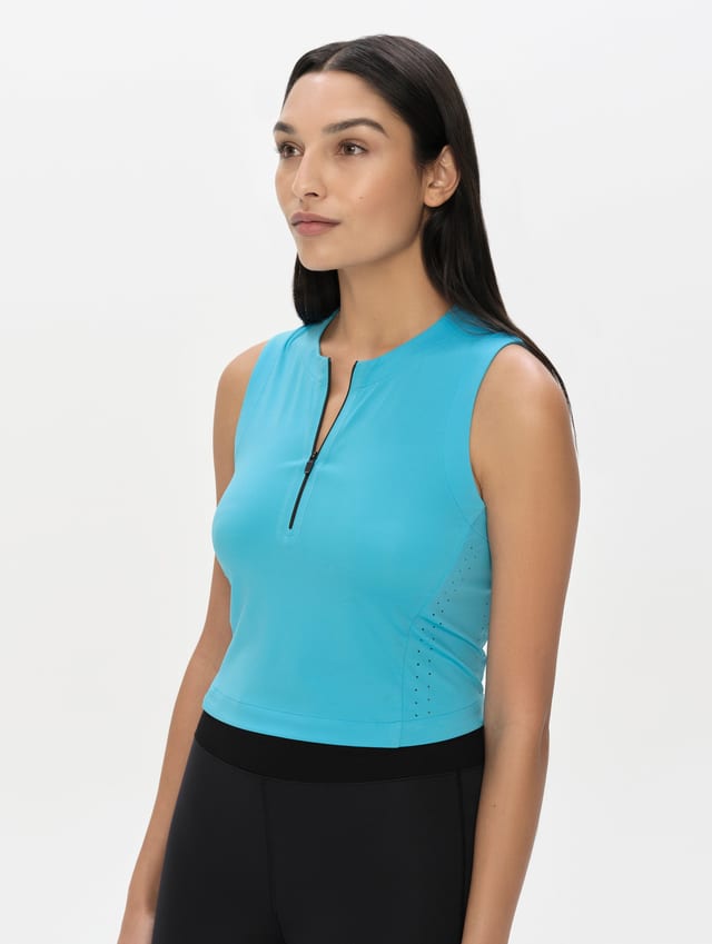 Top deportivo con protección UV mujer