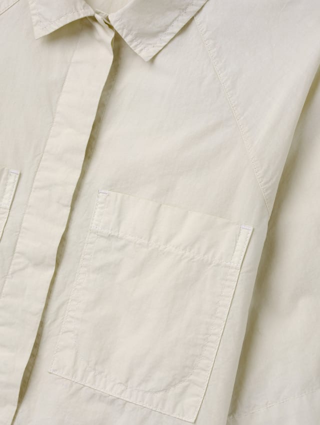 Camisa safari de popelina mujer