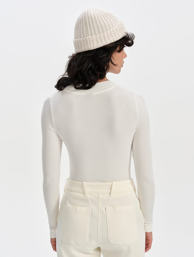 Polo henley manga larga mujer