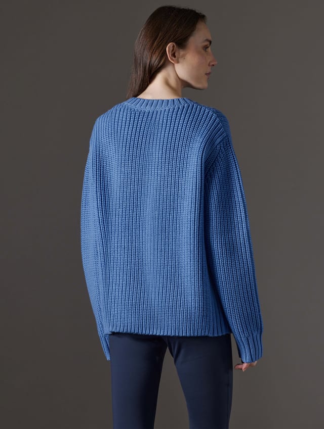 Chompa cuello redondo de merino mujer
