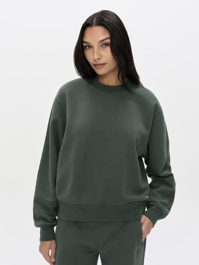 Polerón cuello redondo mujer