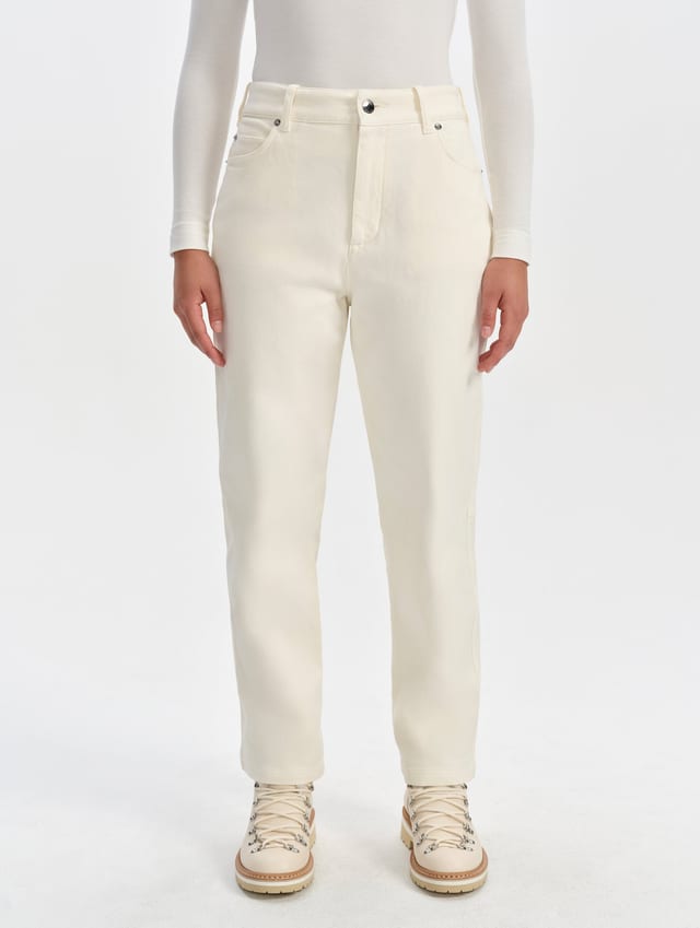 Pantalón de twill de algodón mujer