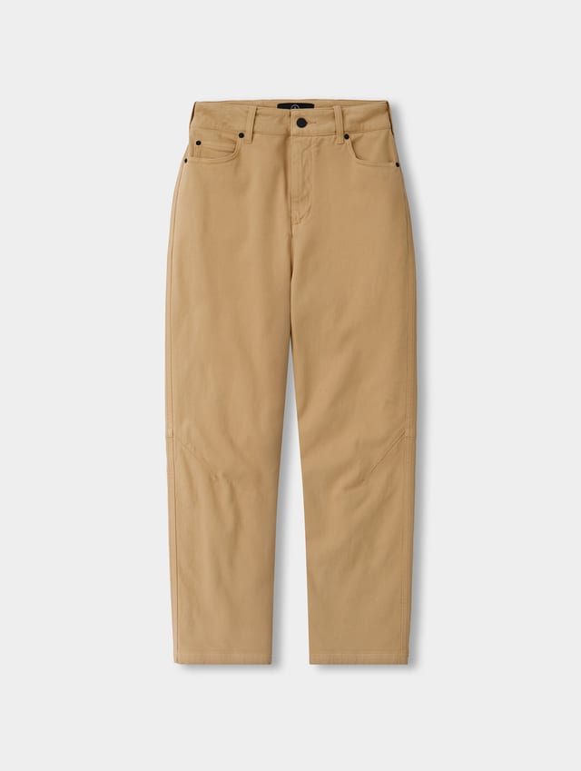 Pantalón de twill de algodón mujer