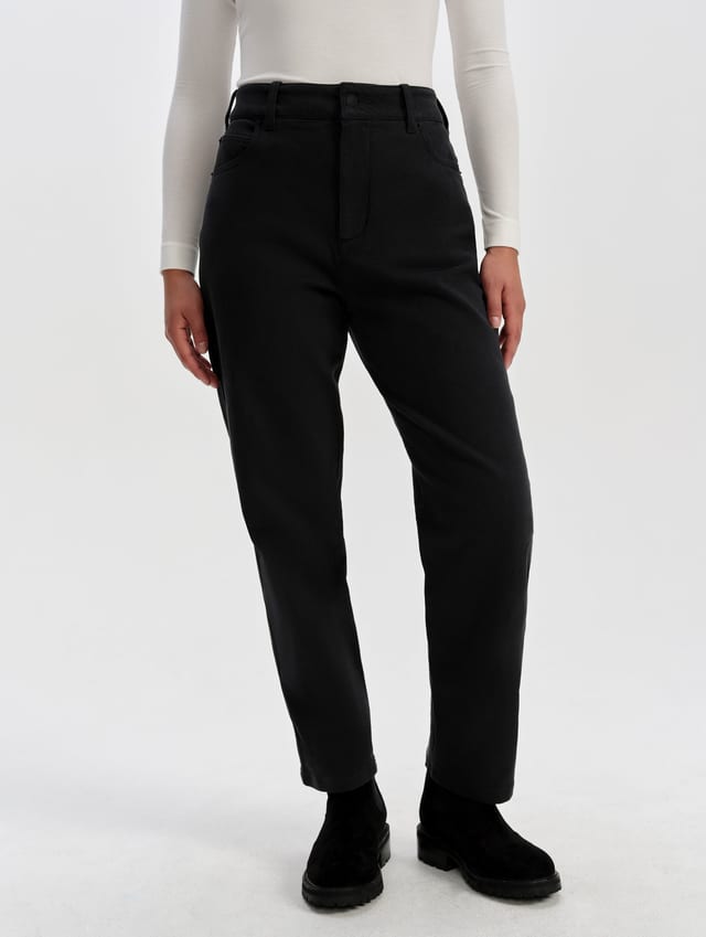 Pantalón de twill de algodón mujer