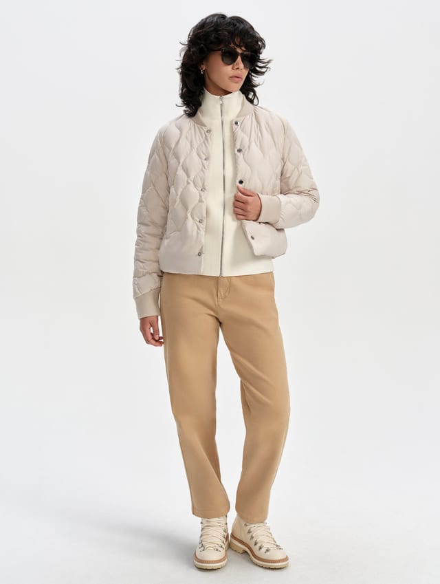 Casaca bomber acolchada mujer