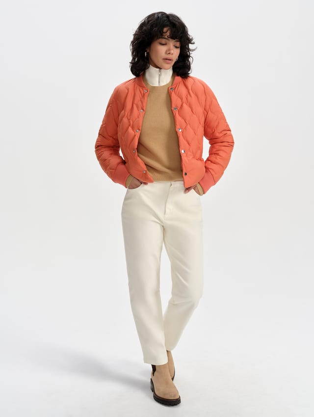 Casaca bomber acolchada mujer
