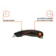 CUTTER RETRACTIL 7" NEGRO TRUPER 16950