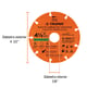 DISCO MULTIMATERIAL 4 1/2" TRUPER 12134