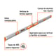 NIVEL 48" MANO TRUPER 17040