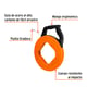GUÍA PASACABLE 30 MTS.NARANJA TRUPER 17752