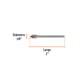 BROCA VIDRIO 1/4 TRUPER 11702