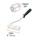 RODILLO 4" POLIESTER TRUPER 13905