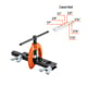 AVELLANADOR PARA TUBO, AJUSTABLE DE 3/16" A 5/8", TRUPER 12868