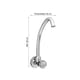 LLAVE GANSO CROMADO PARED TREBOL
