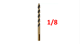 BROCA METAL 1/8 TRUPER 11118