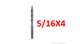 BROCA CONCRETO 5/16X4 TRUPER 11212