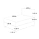 DORMITORIO MAJESTIC 1.5 PZ PARAISO