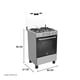 COCINA INDURAMA VERNET 4H 60 CM