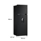 REFRIGERADORA LG 264 LT NEGRO VT26WPM