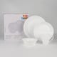 JUEGO VAJILLAS 16 PZS OPAL BLANCO CASA BONITA