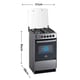 COCINA INDURAMA BILBAO 4H 50 CM