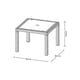 MESA PLASTICO ETERNA WENGUE RIMAX 80X80