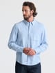 Camisa chambray de algodón hombre