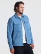 Sobrecamisa de twill grueso hombre