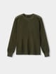 Polo henley de tejido waffle hombre