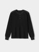Polo henley de tejido waffle hombre