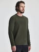 Chompa cuello redondo de merino hombre