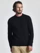 Chompa cuello redondo de merino hombre