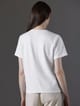 Polo cuello V de algodón pima mujer