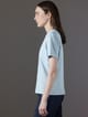 Polo cuello V de algodón pima mujer