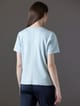 Polo cuello V de algodón pima mujer