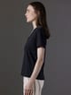 Polo cuello V de algodón pima mujer
