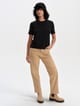 Polo manga corta de jersey stretch mujer
