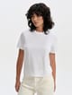 Polo manga corta de jersey stretch mujer