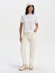 Polo manga corta de jersey stretch mujer