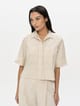 Camisa safari de popelina mujer