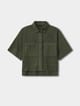 Camisa safari de popelina mujer