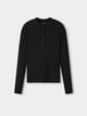 Polo henley manga larga mujer