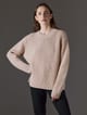 Chompa cuello redondo de merino mujer