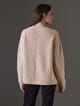 Chompa cuello redondo de merino mujer