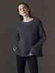 Chompa cuello redondo de merino mujer